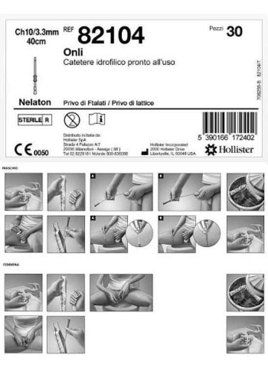ONLI CATET IDROF 40CM CH10 30P