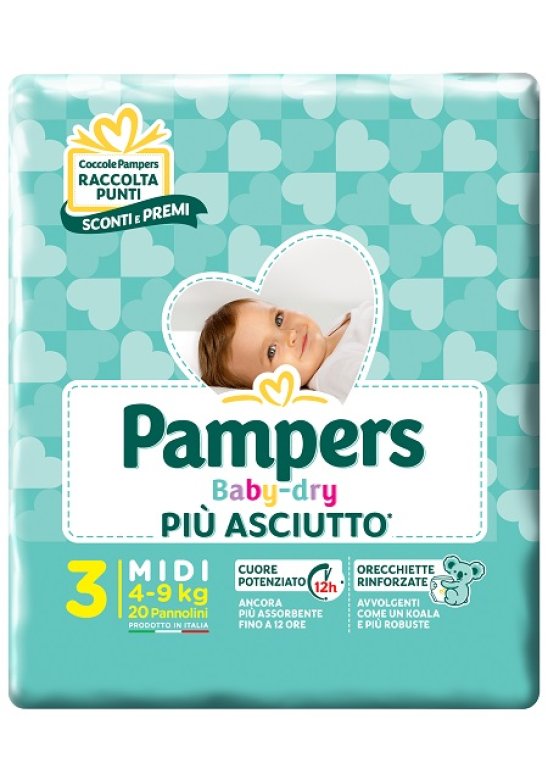 PAMPERS BD DOWNCOUNT MIDI 20PZ