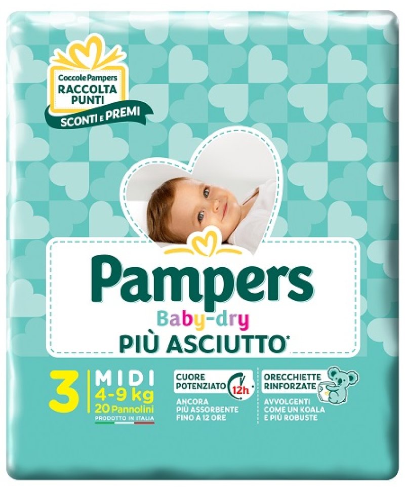 PAMPERS BD DOWNCOUNT MIDI 20PZ