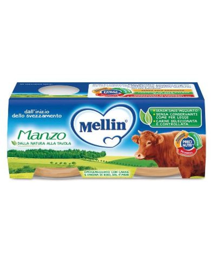 MELLIN OMOG MANZO 2X120G MELLIN OMOG MANZO 2X120G