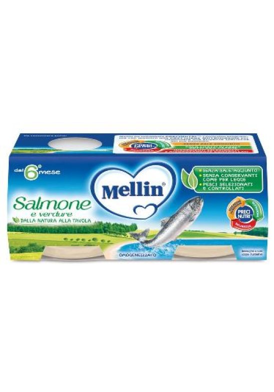 MELLIN OMOG SALMONE 2X80G