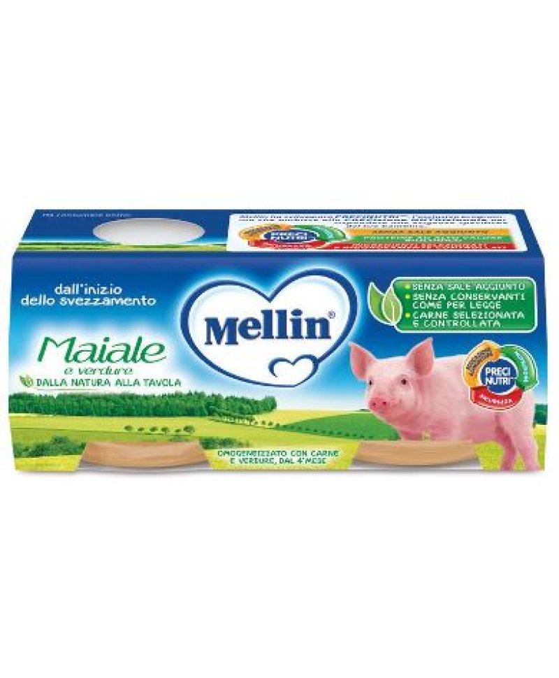 MELLIN OMOG MAIALE 2X80G
