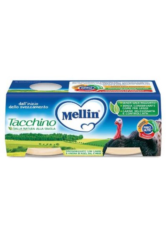 MELLIN OMOG TACCHINO 2X120G