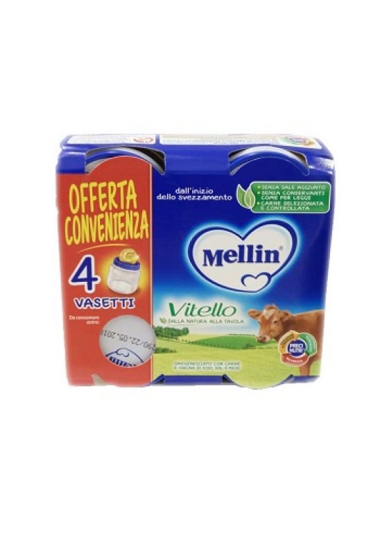 MELLIN OMOG VITELLO 4X80G