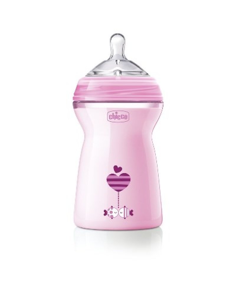 CH BIB NAT-FEEL 6M+ GIRL 330ML