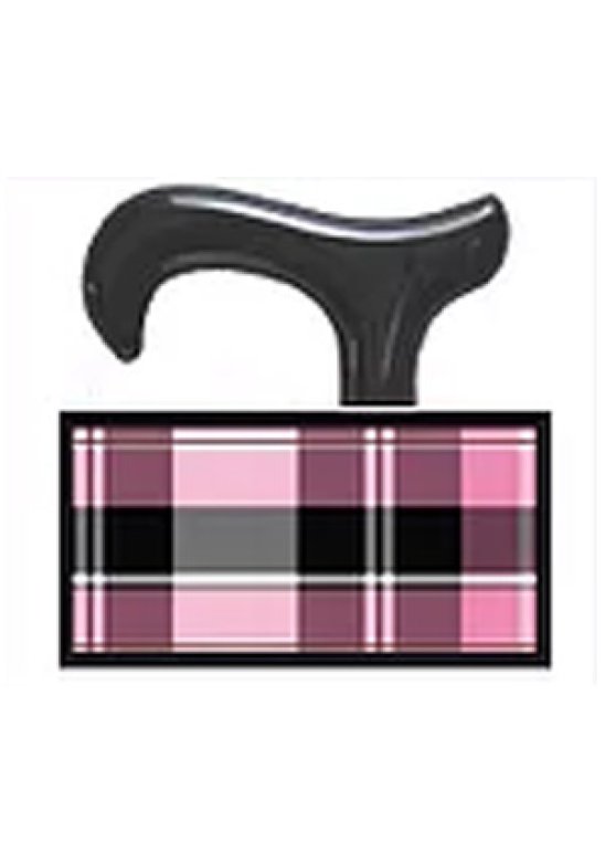 BASTONE DERBY TARTAN ROSA