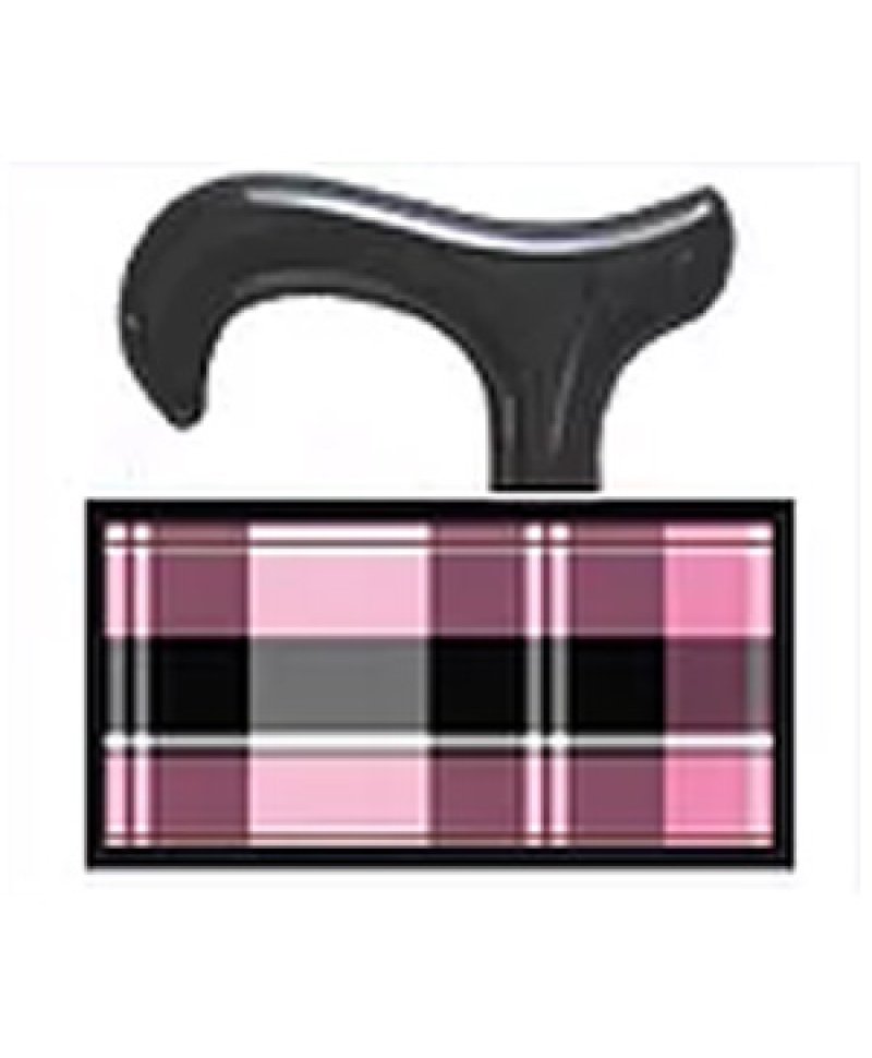 BASTONE DERBY TARTAN ROSA