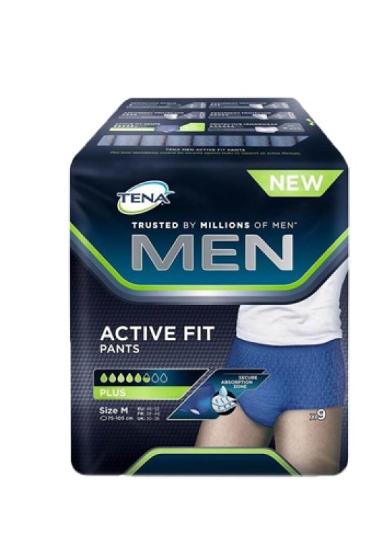 TENA MEN PANTS ACTIVE FIT M 9P