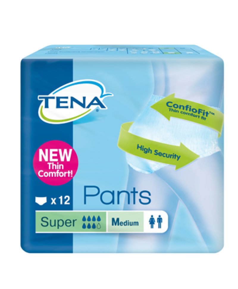 TENA PANTS SUPER M NEW 12PZ