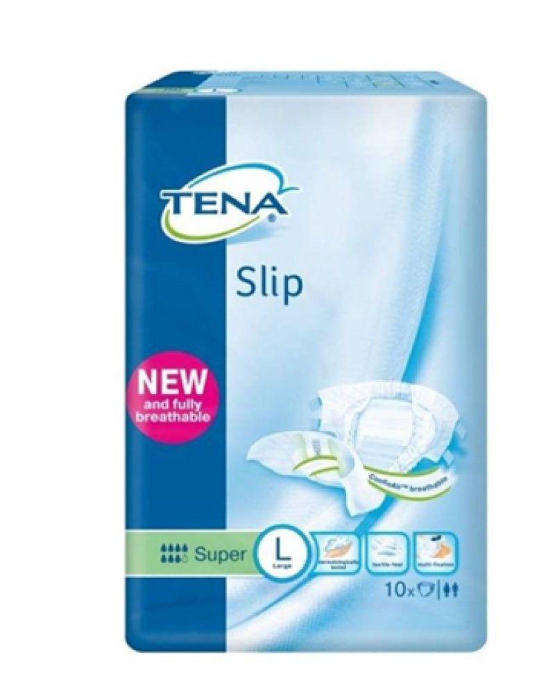 TENA SLIP SUPER PANN L 10PZ