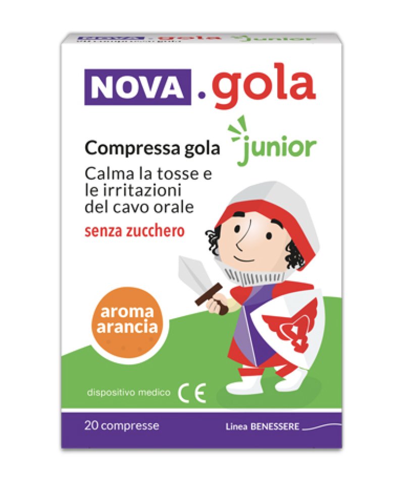 NOVA GOLA JUNIOR ARANCIA 20 Compresse