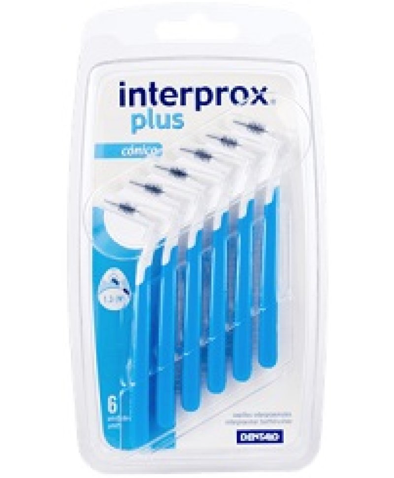 INTERPROX PLUS CONICO BLU 6PZ