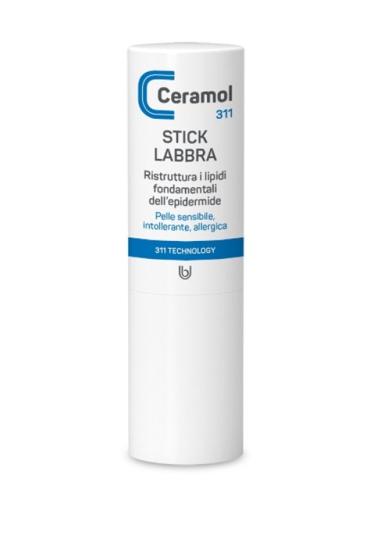 CERAMOL STICK LABBRA ristrutturante e lenitivo, con ceramidi, colesterolo, acidi grassi - labbra secche e fessurate