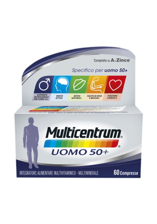 MULTICENTRUM UOMO 50+ 60 Compresse