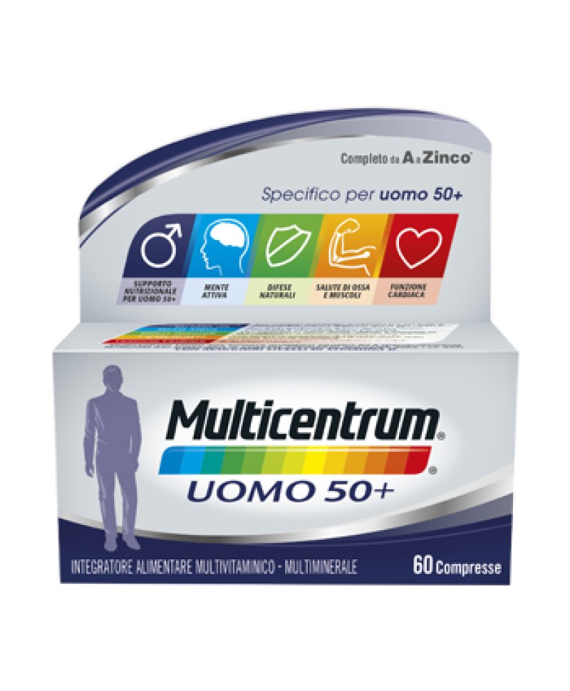 MULTICENTRUM UOMO 50+ 60 Compresse