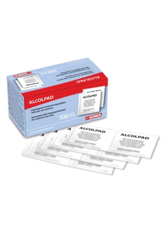 ALCOLPAD 70% ISOPROPILICO100PZ