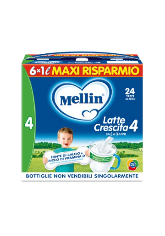 MELLIN 4 LATTE CRESCITA 1L 6PZ