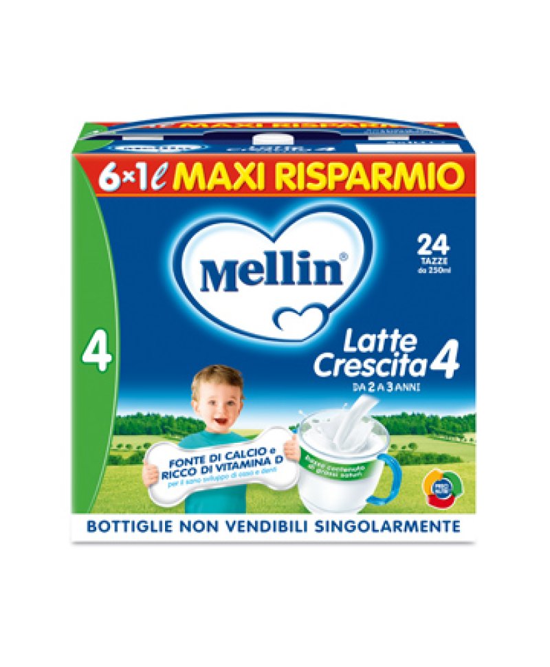 MELLIN 4 LATTE CRESCITA 1L 6PZ