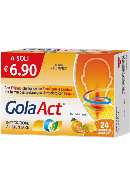 GOLA ACT MIELE ARANCIA 24 Compresse F