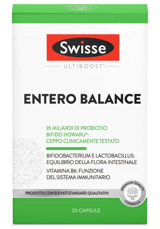 SWISSE ULTIBOOST ENTERO BALANCE 20 compresse con probiotici flora intestinale