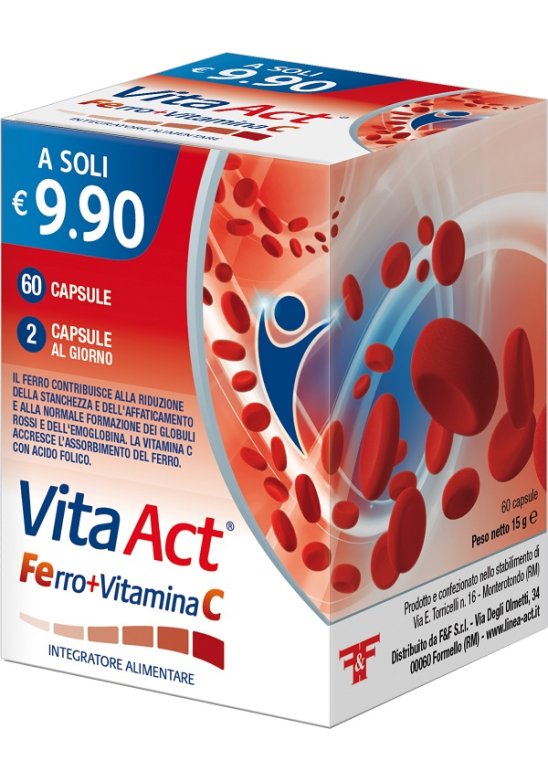 VITA ACT FERRO+VIT C 60 Capsule