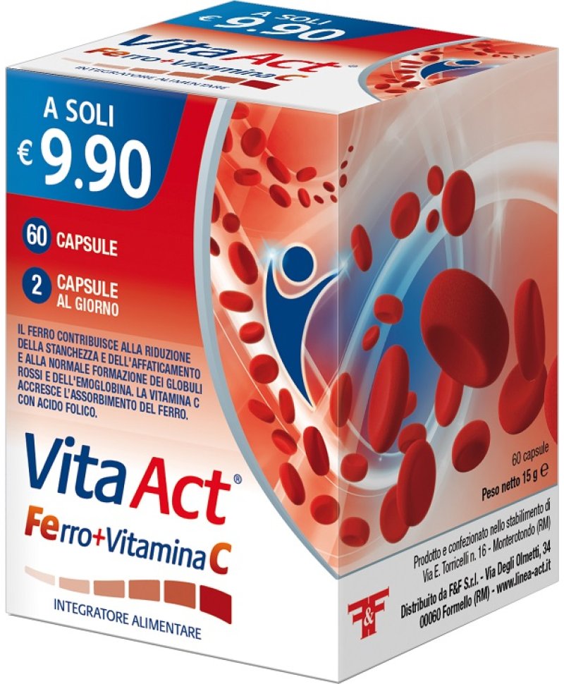 VITA ACT FERRO+VIT C 60 Capsule