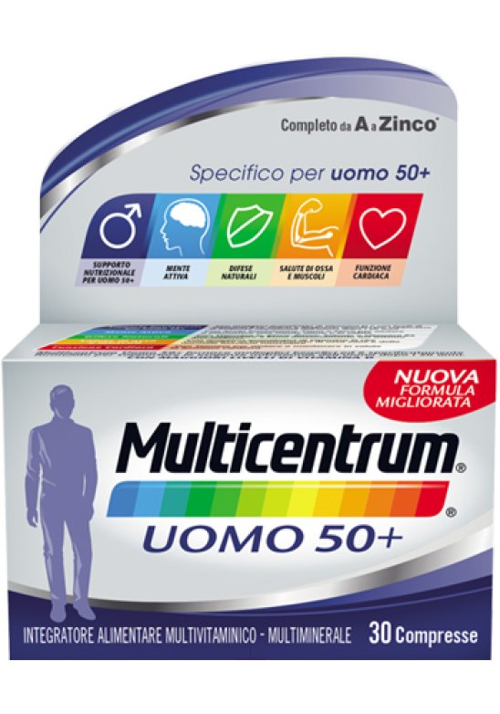 MULTICENTRUM UOMO 50+ 30 Compresse