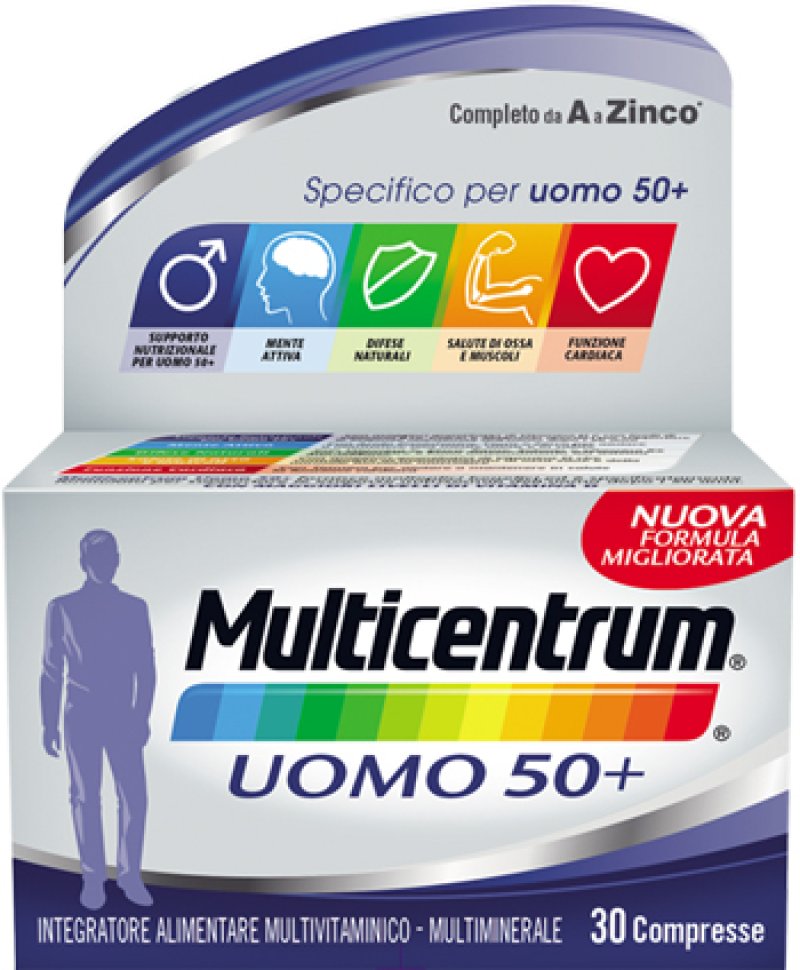 MULTICENTRUM UOMO 50+ 30 Compresse