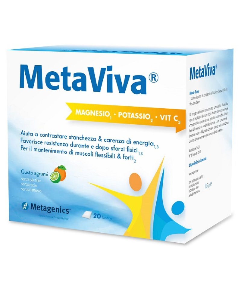 METAVIVA MG/K/VIT C 20BUST