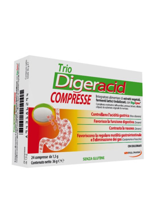 TRIO DIGERACID 24 Compresse POOL PHAR