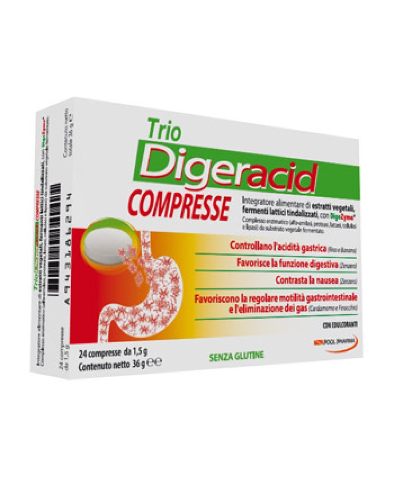 TRIO DIGERACID 24 Compresse POOL PHAR