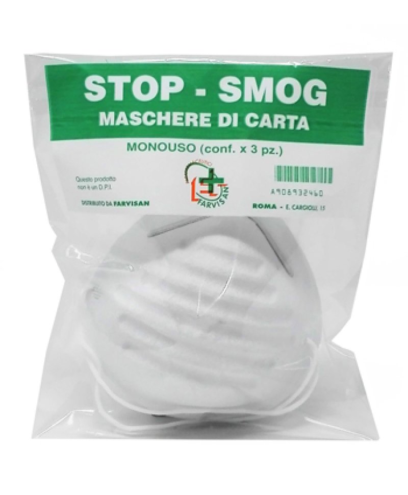 STOP-SMOG MASCHERE CARTA 3PZ