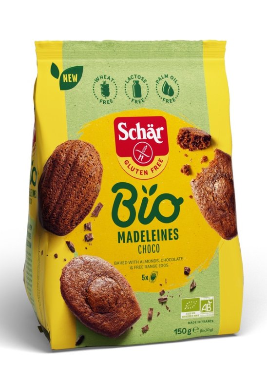 SCHAR BIO MADELEINES CHOCO 5PZ