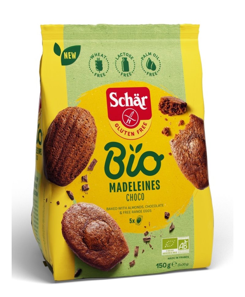 SCHAR BIO MADELEINES CHOCO 5PZ