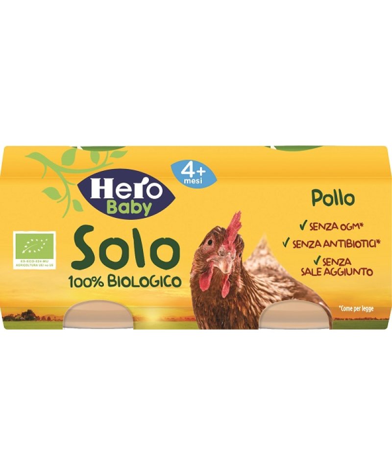 HERO SOLO OMOG POLLO BIO 2X80G