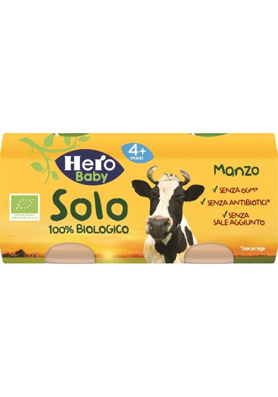 HERO SOLO OMOG MANZO BIO 2X80G