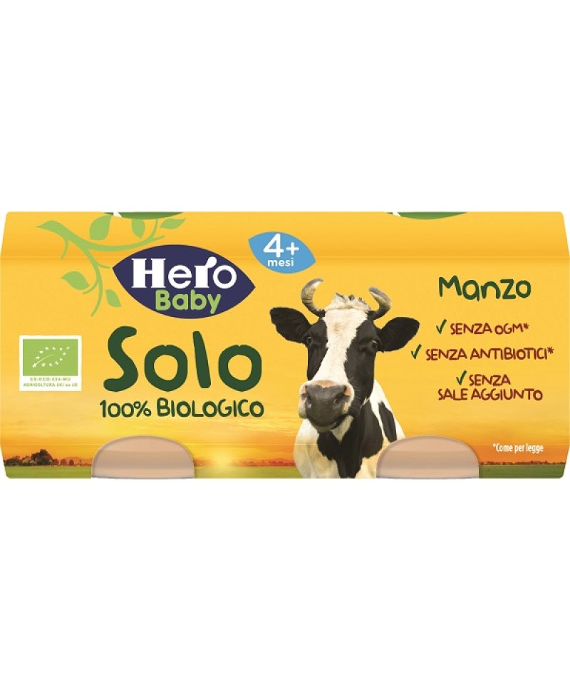 HERO SOLO OMOG MANZO BIO 2X80G