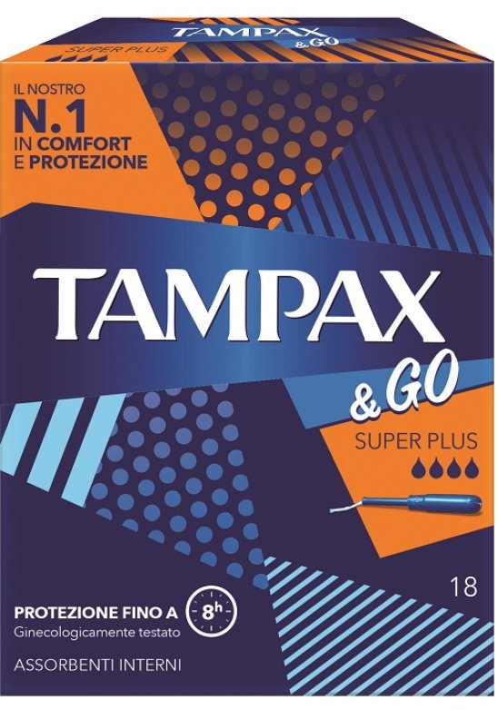 TAMPAX &GO SUPER PLUS 18PZ