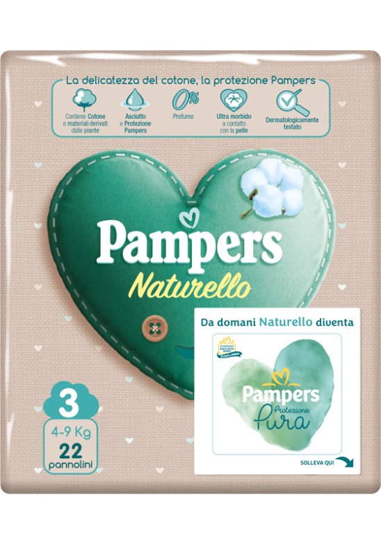 PAMPERS NATUR MIDI CP 22PZ