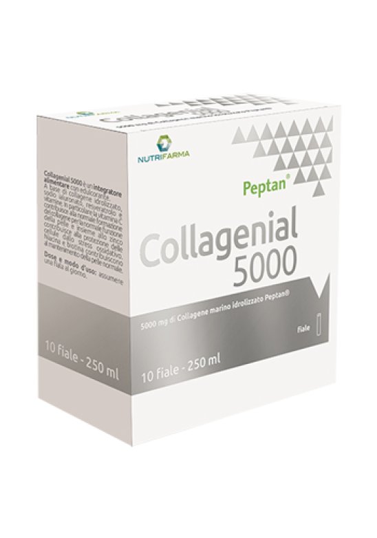COLLAGENIAL 5000 collagene idrolizzato Peptan F 10 fiale da 25 ml