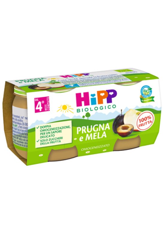 HIPP BIO OMOG PRUGNA/MELA2X80G