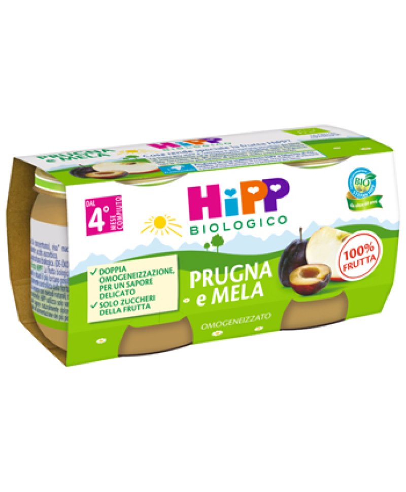 HIPP BIO OMOG PRUGNA/MELA2X80G