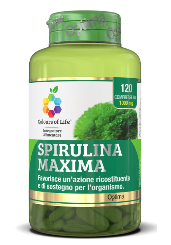 SPIRULINA MAXIMA 120CPR COLOUR