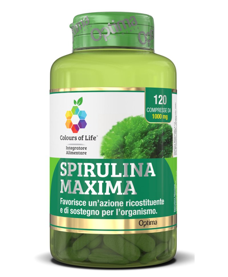 SPIRULINA MAXIMA 120CPR COLOUR