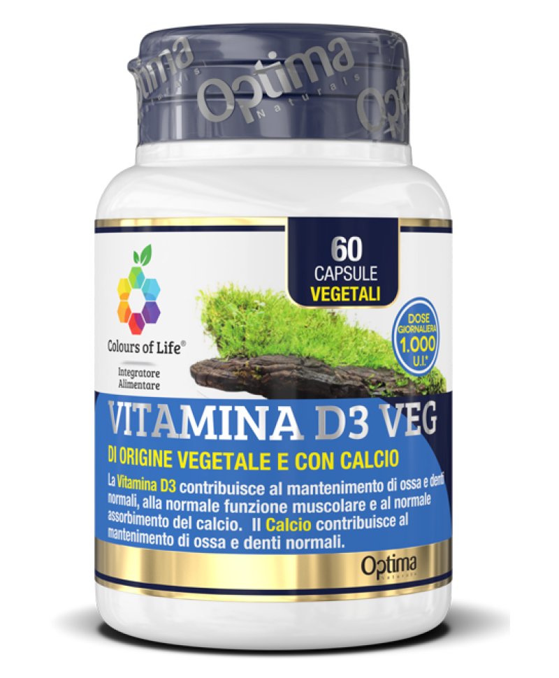 VITAMINA D3 VEG 60CPS COLOURS