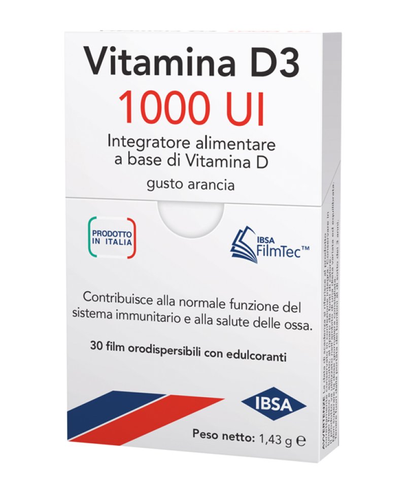 VITAMINA D3 IBSA 1000UI 30FILM