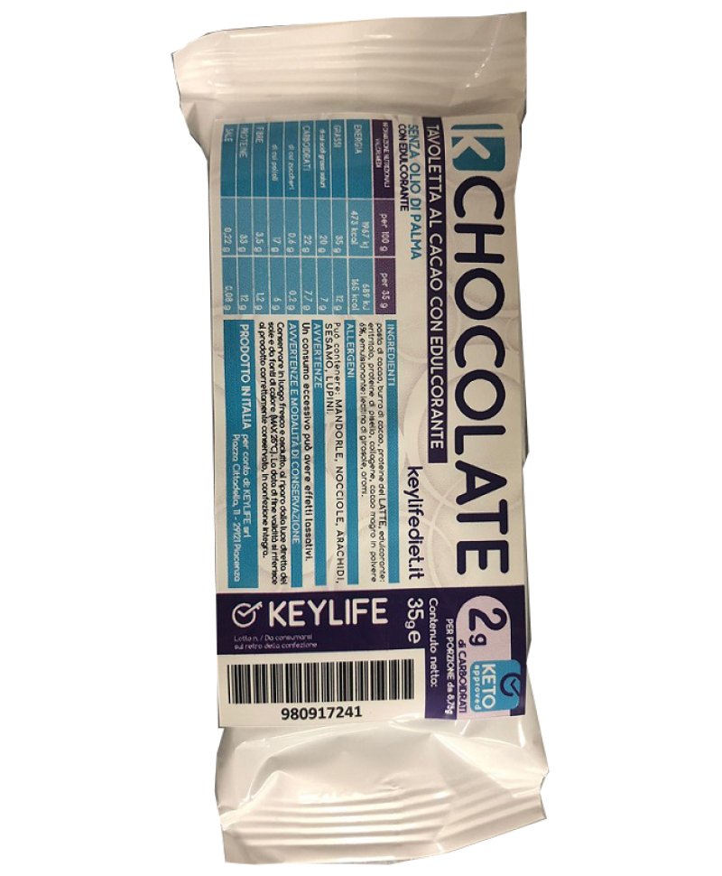 KEYLIFE KCHOCOLATE 35 G tavolette al cacao