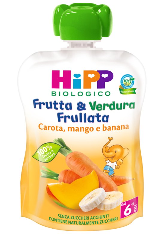 HIPP BIO FRUT&VER CAR/MA/BA90G