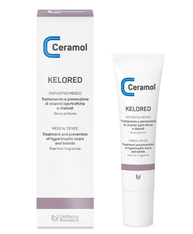 CERAMOL KELORED gel per il trattamento di cicatrici e cheloidi 30 ML