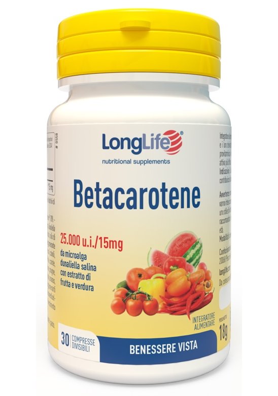 LONGLIFE BETACAROTENE 30 Compresse